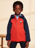 Giubbotto rosso con cappuccio FRAPOLAGE / 23E3PG52BLO713