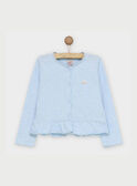 Cardigan celeste RABIBETTE / 19E2PF42CAR020