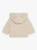 Giacca con cappuccio beige in maglia GOERY / 23H0CML1VESI812