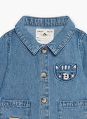 Giacca in denim blu neonato CAOSCAR / 22E1BGJ1GILP272