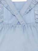 Pagliaccetto in jeans ricamato neonata ZAPRISKA / 21E1BFT1BAR721