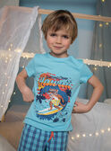 Completo pigiama blu turchese motivo surf bambino CAWAIAGE / 22E5PG55PYJC216