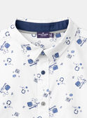 Camicia écru con stampa musicale LEPRINAGE / 24H3PGJ1CHM000