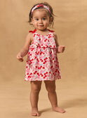 Abito body con stampa ciliegie e cuori MAULINE / 25E1BFQ1ROB000