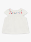 T-shirt in jersey con ricami a fiori FALESLI / 23E1BFC1TEE001