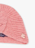 Berretto in maglia rosa antico FIMAURINE / 23E4BF51BON817