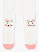 Collant mouse jacquard ecru FADIANA / 23E4BFB1COL001