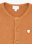 Cardigan nocciola in maglia LONARD / 24H0CM11CAR821