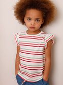 Completo abito salopette e t-shirt a righe ZOCHUETTE / 21E2PFJ1ENSP269