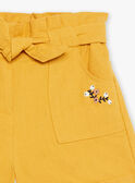 Shorts senape in cotone e lino FOSHOETTE 2 / 23E2PFP2SHOB106