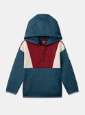 Felpa con cappuccio Tricolore LAROAGE / 24H3PGR1SWE714
