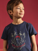 Navy TEE SHIRT SS MONORAGE / 25E3PGJ3TMC070