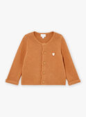 Cardigan nocciola in maglia LONARD / 24H0CM11CAR821