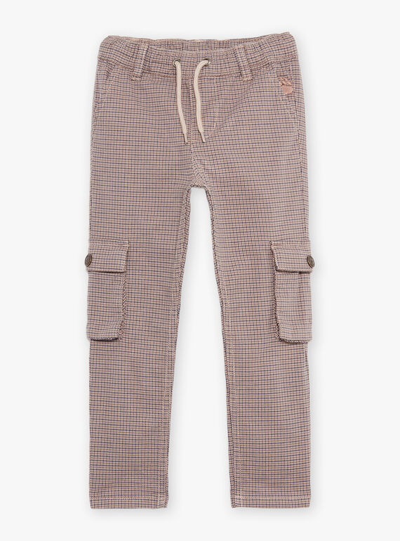 Pantaloni cargo con motivo pied-de-poule DEDOUAGE / 22H3PGR2PANI814