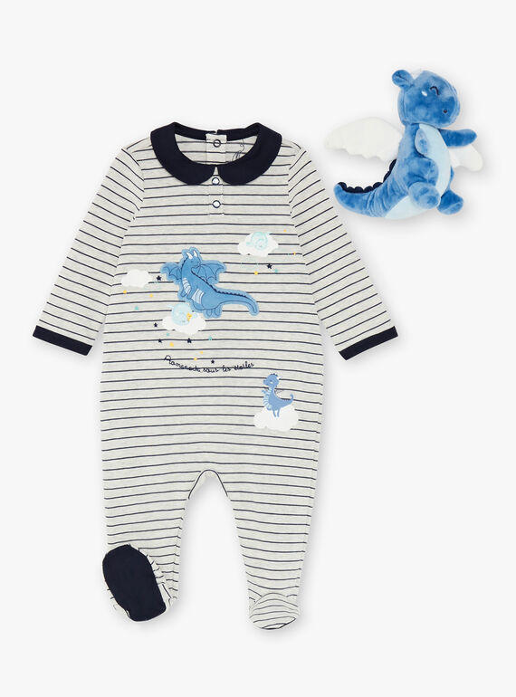 Tutina grigia e navy neonato VELANCELEX / 20H5BG39GREJ920