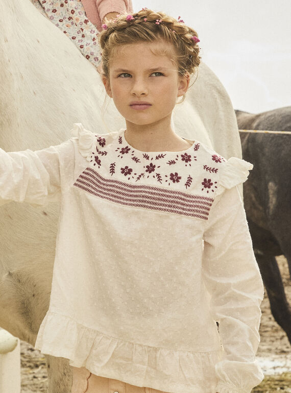 Blusa con ricami MABETTE / 25E2PF71CHE001