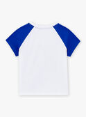 T-shirt a maniche corte bianca e blu LADUAGE / 24H3PGI4TMC000