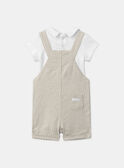 Set composto da body a t-shirt e salopette corta MAENRICK / 25E1BGL1ENSA016