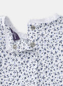 Set con body e scamiciato blu ed écru LACELIA / 24H1BFJ1ENS001