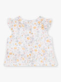 Camicia con stampa a fiori e volant neonata CYAMELIE / 22E1BF11CHE001