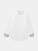 Camicia bianca elegante KREPOPAGE / 24E3PGL3CHM000