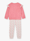 Set pigiama rosa in tessuto felpato spazzolato KUILICETTE / 24E5PF53PYJD302
