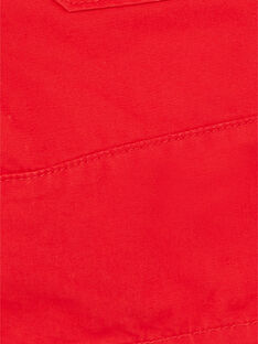 Bermuda rosso in cotone Dobby ZAFLAGE / 21E3PGI1BER502