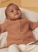 Cardigan nocciola in maglia LONARD / 24H0CM11CAR821