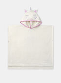 Poncho da bagno écru con cappuccio  MRUCAPETTE / 25E4PFC3CDB001