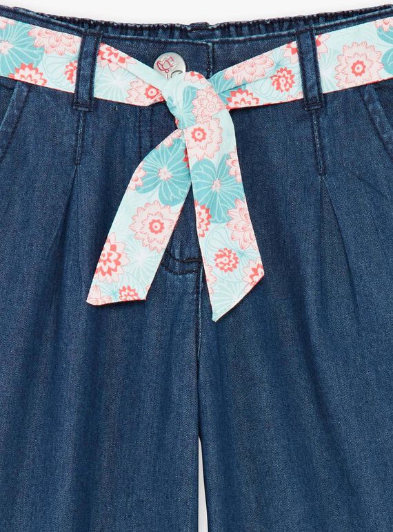 Pantaloni ampi in denim con cintura ZEPALAZETTE / 21E2PFI1PANK005