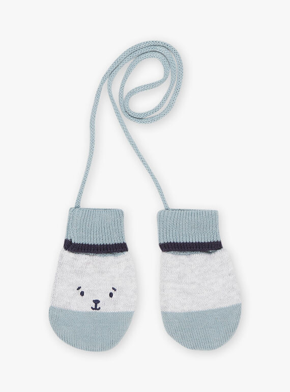 Muffole grigie con stampa animale FILULU / 23E4BG51GANJ920