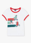 T-shirt con motivi dinosauri in bicicletta FEMIAGE / 23E3PGB1TMC001