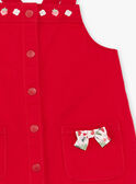 Abito scamiciato rosso ricamato ZAASTRID / 21E1BFJ1CHSF505
