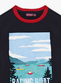 T-shirt navy con motivo poster gara di canottaggio bambino CEBESTAGE / 22E3PG82TMC070