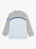 Teddy Jacquard grigio e blu FABELAGE / 23E3PG81GIL943