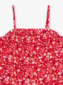 Canottiera fucsia con stampa a fiori bambina CAUDEBETTE 1 / 22E2PFT3DEB304