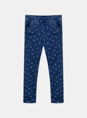 Pantaloni slim in denim blu a fiori  KRIZETTE 1 / 24E2PFB2JEAP269