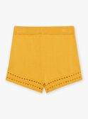 Shorts senape in maglia FLISHETTE / 23E2PFP1SHOB106