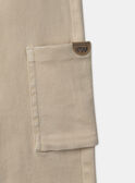 Pantaloni cargo beige MEDIAGE / 25E3PG81PAN806