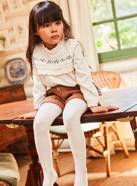 Shorts marrone scuro in velluto DIASHOETTE / 22H2PFY1SHOI802