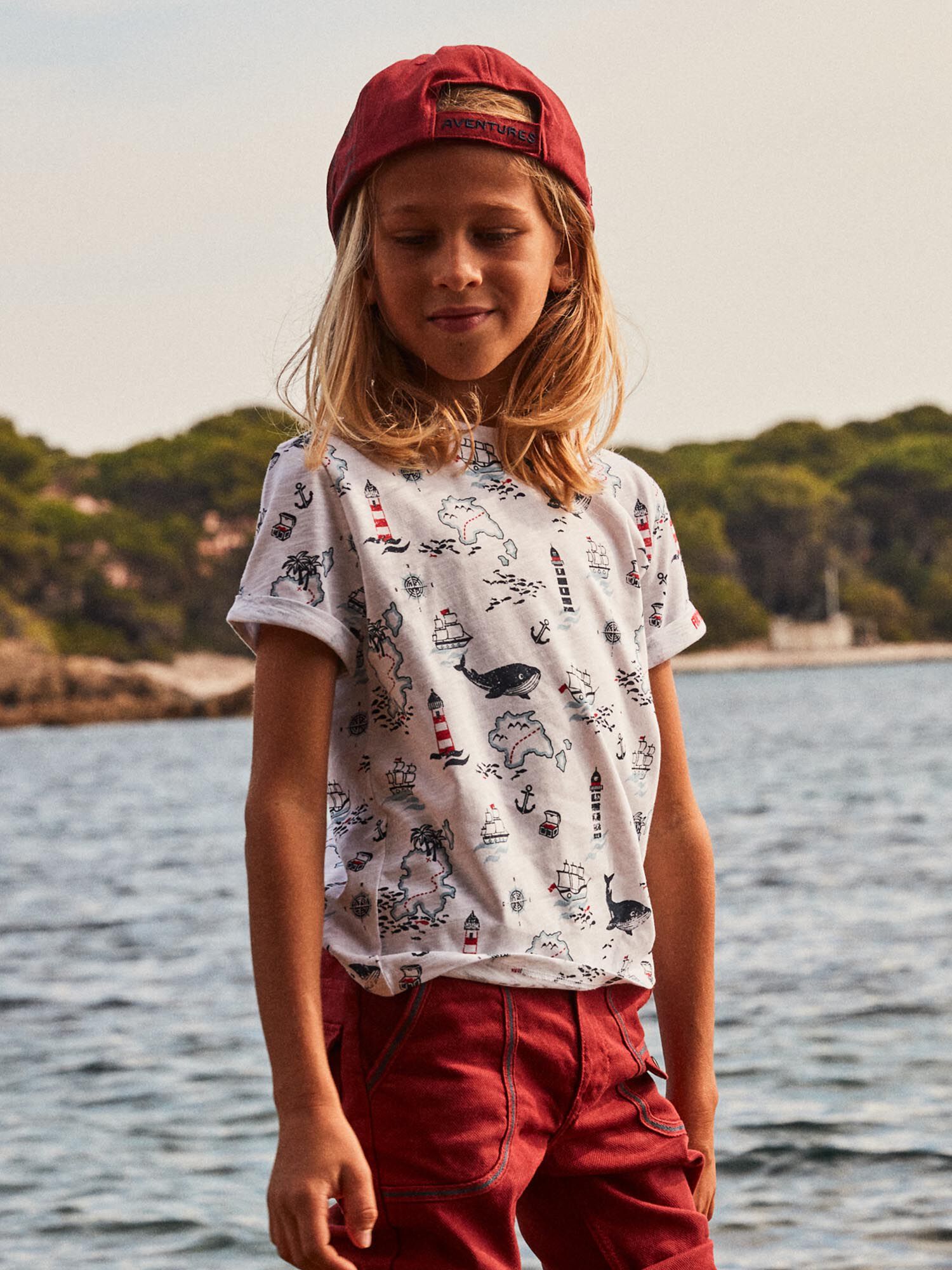 T shirt on sale bianca con stampa