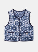 Gilet senza maniche double face trapuntato blu e bianco LEGILETTE / 24H2PFJ1CSM001