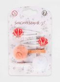 Coral Hair clip NEZABETTE / 18E4PFC8BRT404