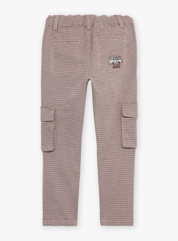 Pantaloni cargo con motivo pied-de-poule DEDOUAGE / 22H3PGR2PANI814