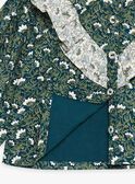 Camicia verde smeraldo con stampa a fiori GACELIA / 23H1BF81CHE608
