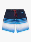 Costume shorts blu sfumato a righe rosse bambino CYMAILLAGE / 22E4PGO3MAI622