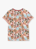 T-shirt pesca con stampa tropicale FICHEMAGE / 23E3PGD1TMC413