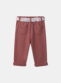 Pantaloni con cintura floreale LANINI / 24H1BFQ1PAN709