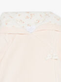 Giacca con cappuccio rosa chiaro in velluto GONINE / 23H0CFB1VES301