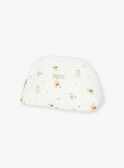 Trousse ecrù in popeline con stampa animali della foresta LOADEN / 24H0AM11ACD001